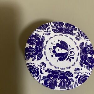 2.5oz Spring Soy Wax Candle Blue White mini